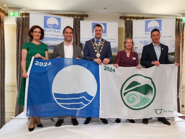 Three Wicklow beaches awarded Blue Flag status along with one National Green Coast Award