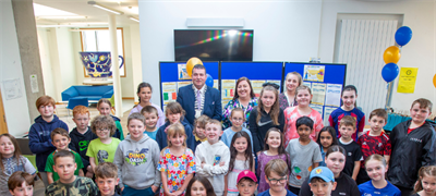 Arklow MD and Library presents winners of the European Elections Competition with...