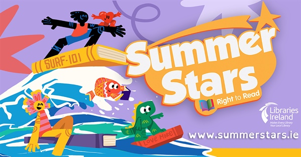 Wicklow County Council encourages young readers to surf into reading with Summer Stars 2024