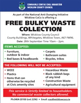 Wicklow County Council Offering a Bulky Waste Day 28th September