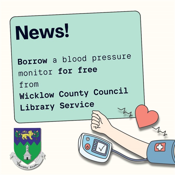 Blood pressure monitor pilot scheme at Wicklow Libraries