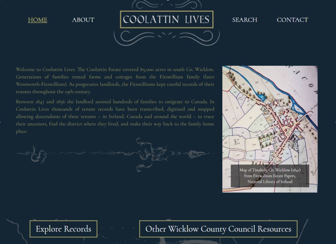 Coolattin Lives Website